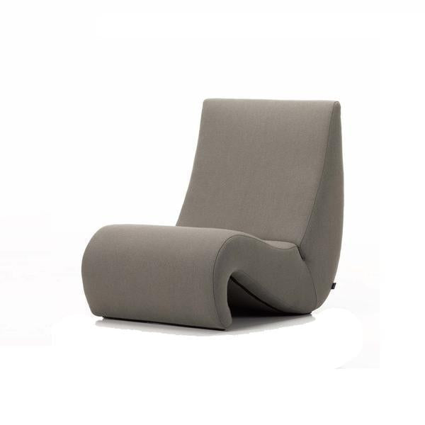 Poltrona Lounge Rivestita Pop Organica con Silhouette Organica a Forma di Ambra per Soggiorno