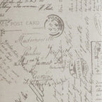 Poltrona accent senza braccioli bianca, tessuto con stampa calligrafica francese, seduta singola