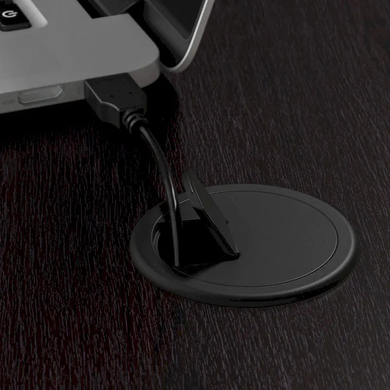 Scrivania angolare regolabile in altezza multicolore con credenza e cassettiera, 1 persona
