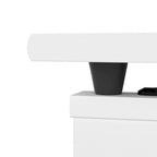Scrivania angolare regolabile in altezza multicolore con credenza e cassettiera, 1 persona