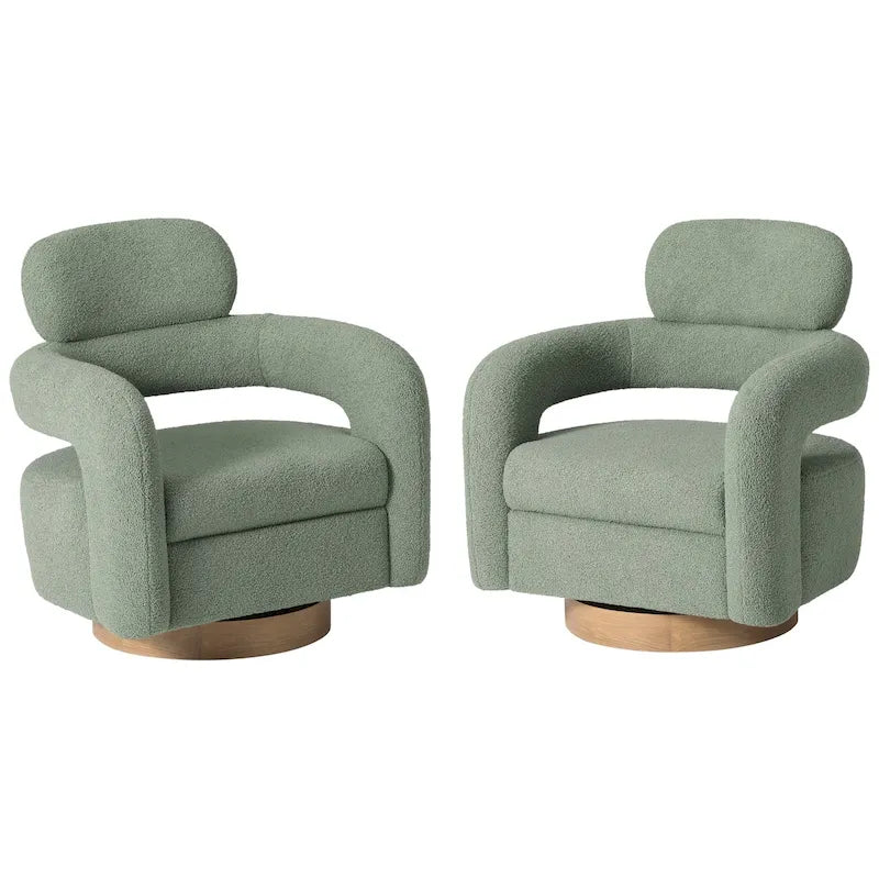 Sherpa / Poltrona girevole a botte / Set di 2 / Diversi colori