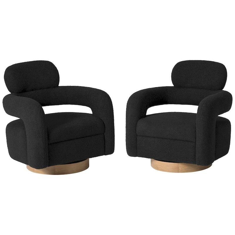Sherpa / Poltrona girevole a botte / Set di 2 / Diversi colori