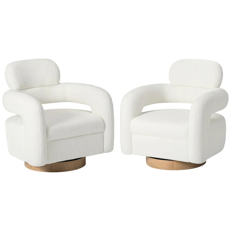 Sherpa / Poltrona girevole a botte / Set di 2 / Diversi colori