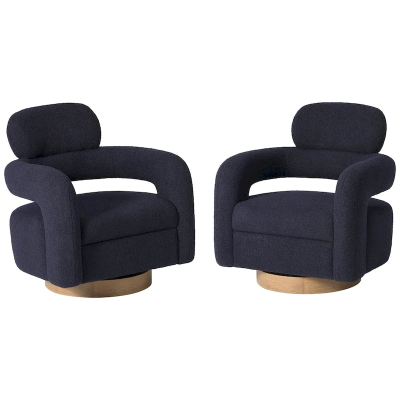 Sherpa / Poltrona girevole a botte / Set di 2 / Diversi colori