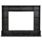 Parete attrezzata nera – Porta TV, Librerie e Armadietti, Montaggio per 2 persone