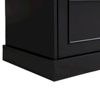Parete attrezzata nera – Porta TV, Librerie e Armadietti, Montaggio per 2 persone