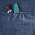 Poltrona reclinabile elettrica con funzione Power Lift, riscaldamento e massaggio, colore Grigio/Blu/Marrone, singola