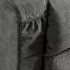 Poltrona reclinabile elettrica con funzione Power Lift, riscaldamento e massaggio, colore Grigio/Blu/Marrone, singola