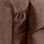 Poltrona reclinabile elettrica con funzione Power Lift, riscaldamento e massaggio, colore Grigio/Blu/Marrone, singola