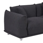 Divano 3 posti Sherpa con gambe in metallo – Cammello / Bianco / Marrone / Nero