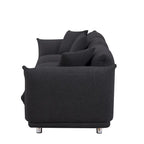 Divano 3 posti Sherpa con gambe in metallo – Cammello / Bianco / Marrone / Nero