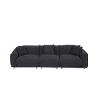 Divano 3 posti Sherpa con gambe in metallo – Cammello / Bianco / Marrone / Nero