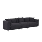 Divano 3 posti Sherpa con gambe in metallo – Cammello / Bianco / Marrone / Nero
