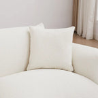 Divano 3 posti Sherpa con gambe in metallo – Cammello / Bianco / Marrone / Nero