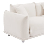 Divano 3 posti Sherpa con gambe in metallo – Cammello / Bianco / Marrone / Nero
