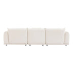 Divano 3 posti Sherpa con gambe in metallo – Cammello / Bianco / Marrone / Nero
