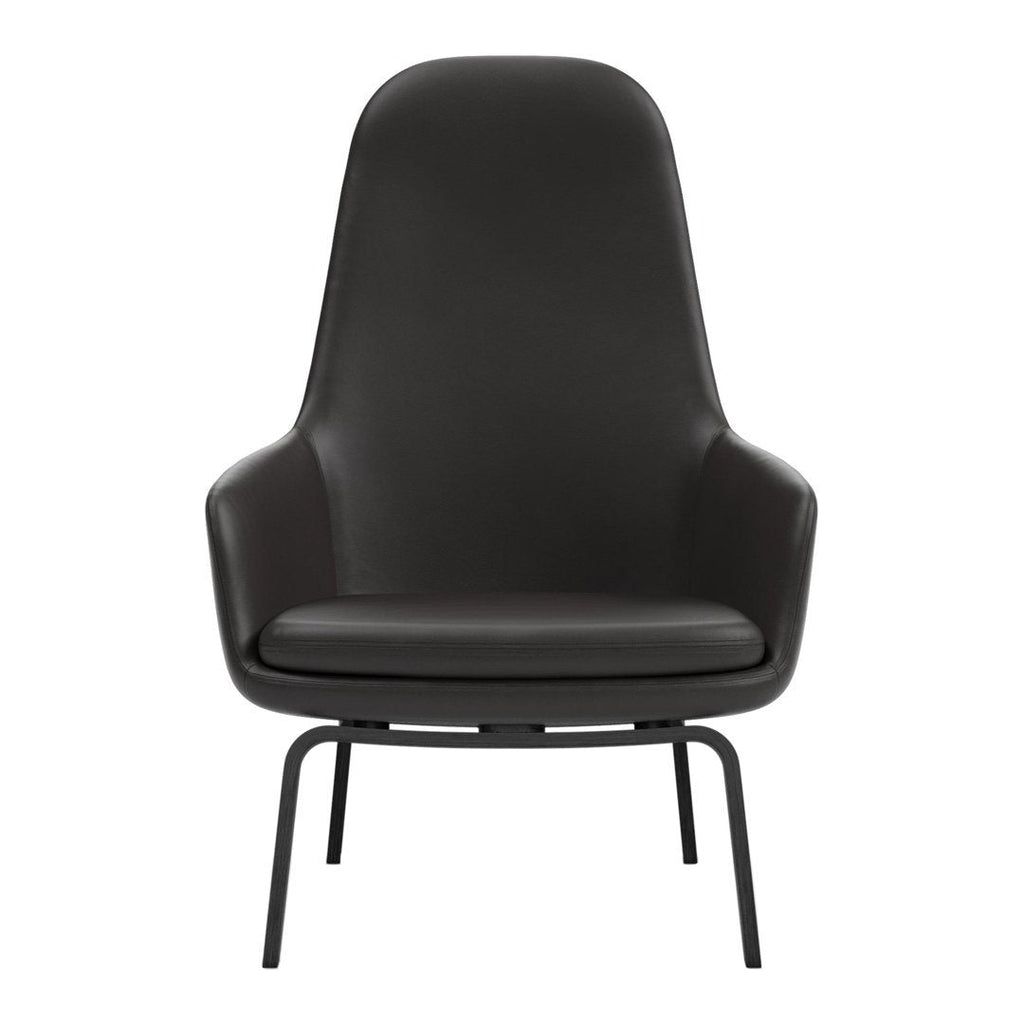 Sedia lounge alta classica nordica imbottita con gambe in acciaio e schienale con supporto per il collo per soggiorno