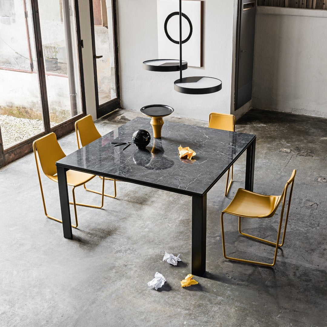 Sedia Moderna Leggera in Pelle e Acciaio con Design Dual-Use Casa-Ufficio per Sala da Pranzo