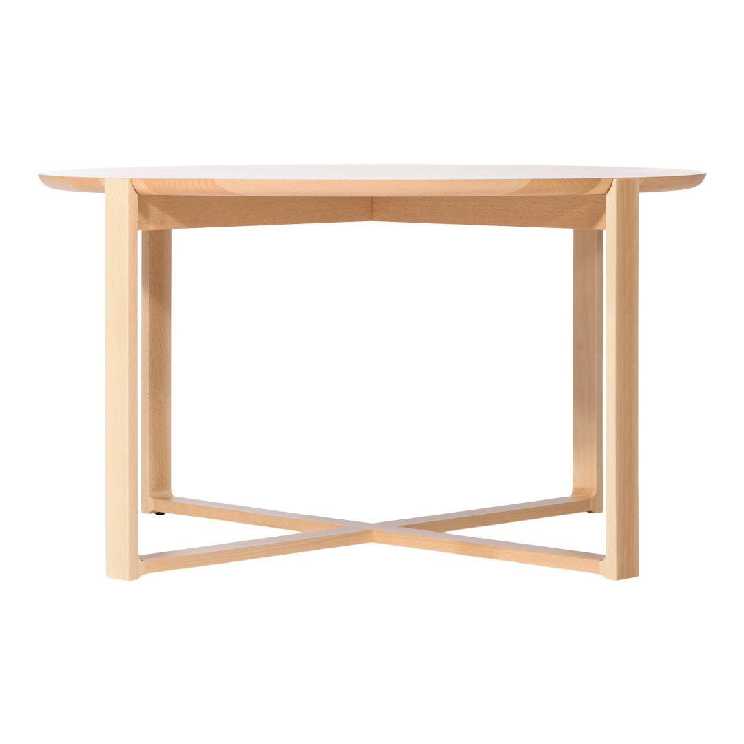 Tavolino da caffè nordico classico in rovere massello con design dalle proporzioni eleganti per il soggiorno
