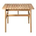 Tavolino Nordic da esterni in materiale naturale con design da giardino per esterni e balconi