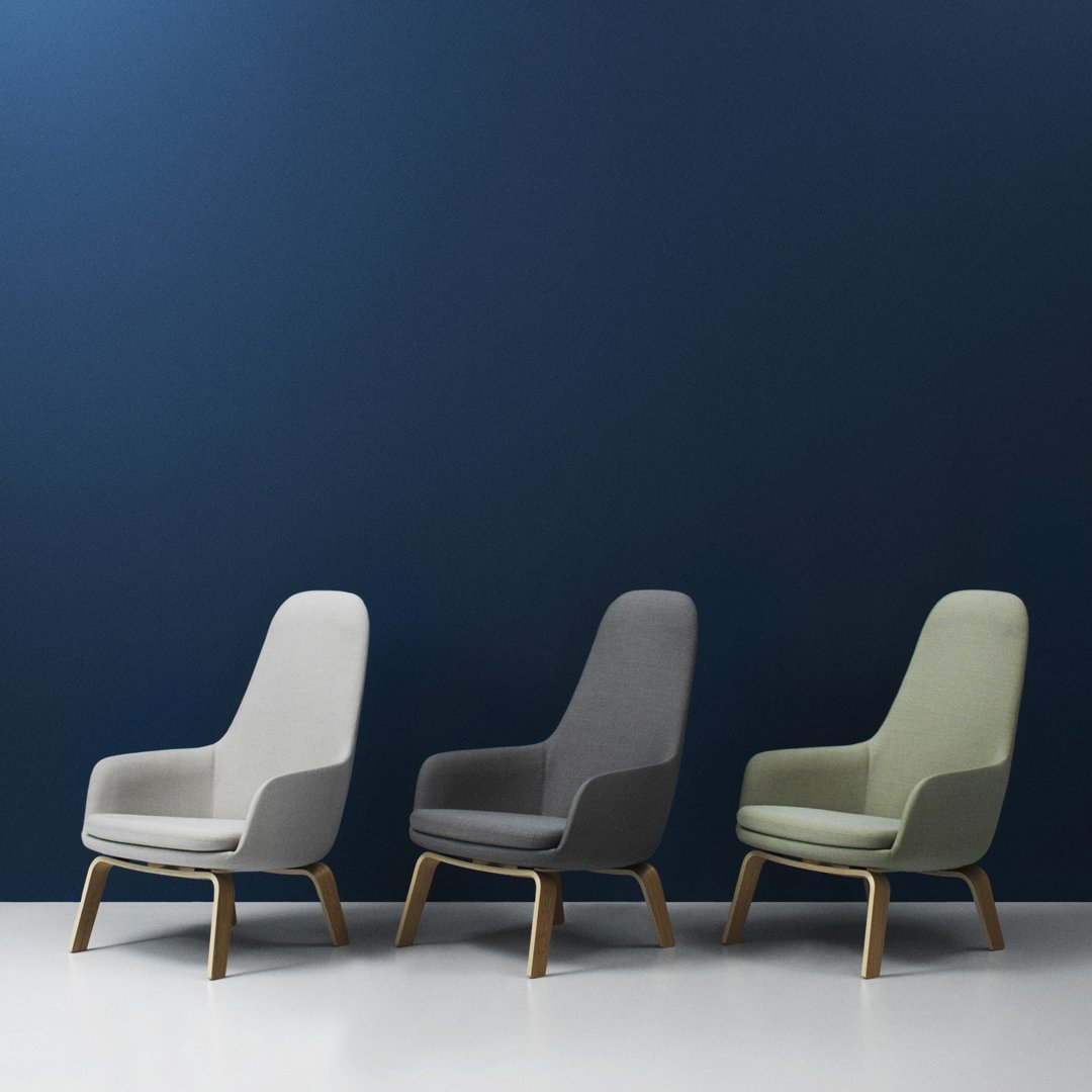 Sedia lounge alta classica nordica imbottita con gambe in acciaio e schienale con supporto per il collo per soggiorno