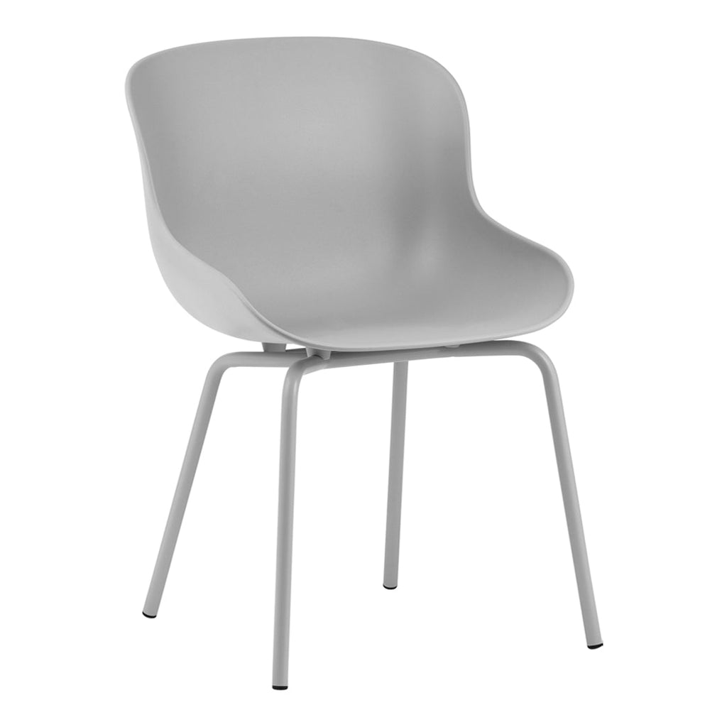 Sedia da pranzo Nordic Hygge imbottita e in acciaio a 4 gambe con curva organica e forma avvolgente per sala da pranzo