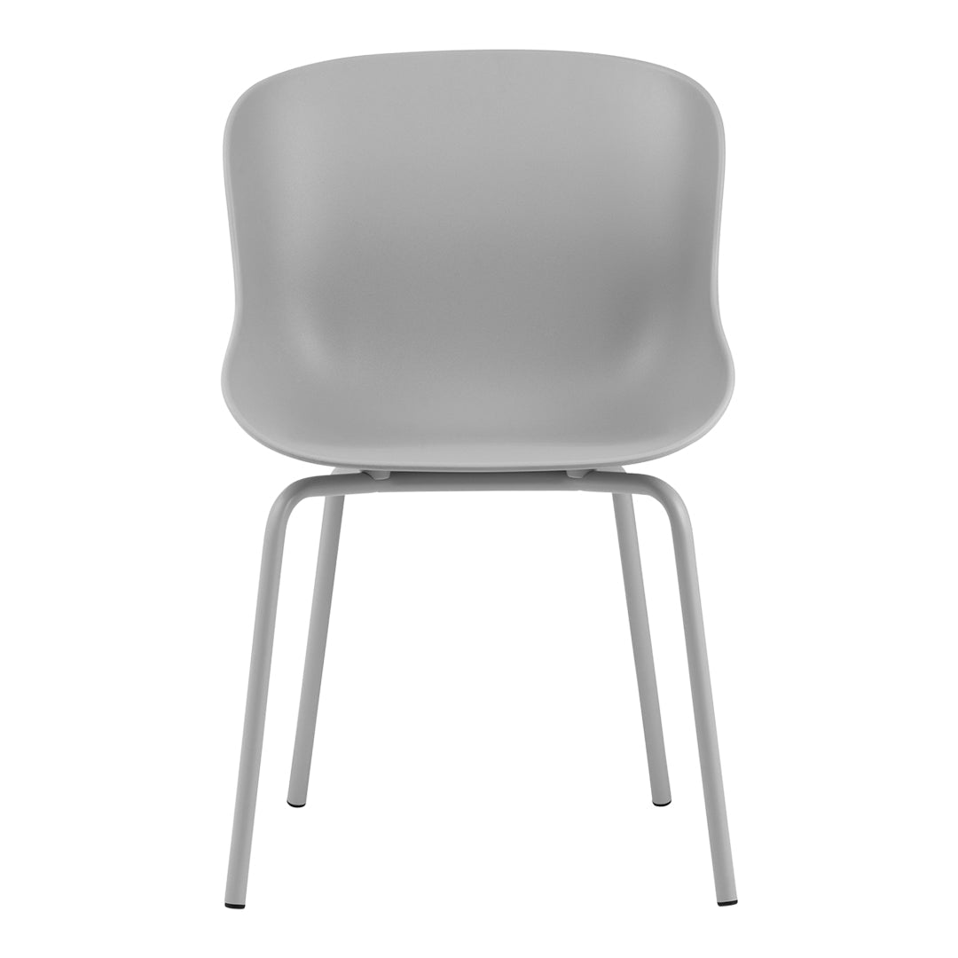 Sedia da pranzo Nordic Hygge imbottita e in acciaio a 4 gambe con curva organica e forma avvolgente per sala da pranzo