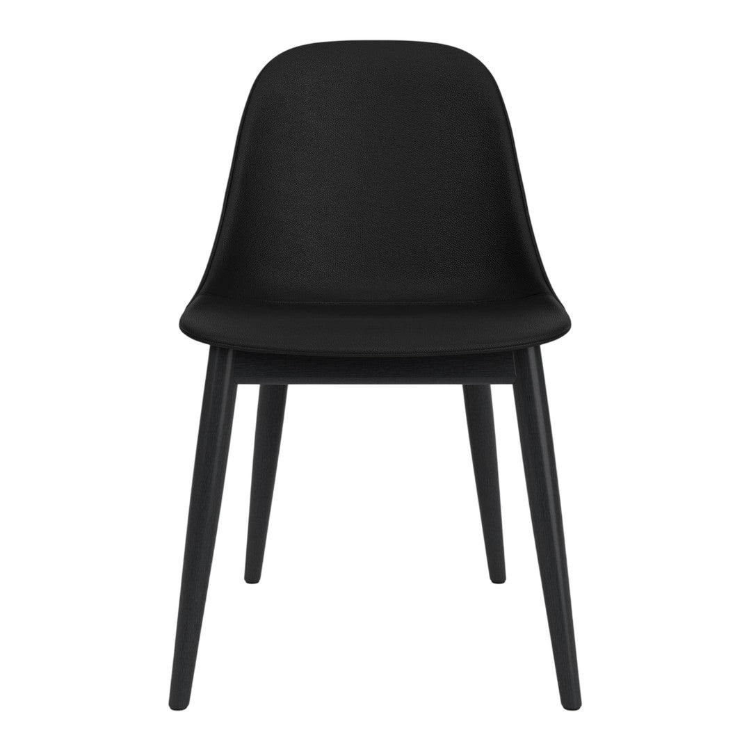 Sedia da pranzo moderna nordica completamente imbottita con braccioli curvati all'esterno e schienale alto per sala da pranzo