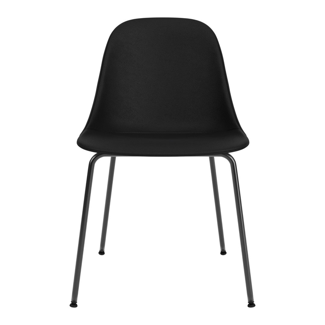 Sedia da pranzo moderna nordica completamente imbottita con braccioli curvati all'esterno e schienale alto per sala da pranzo