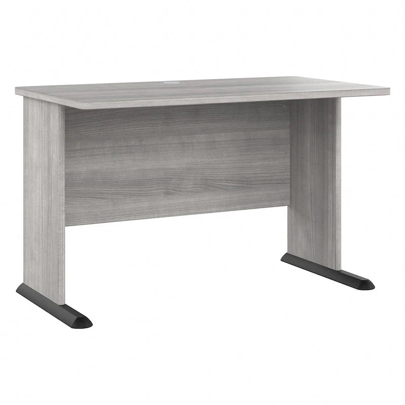 Scrivania per computer da 122 cm grigio tempesta/bianco/grigio platino, per una persona