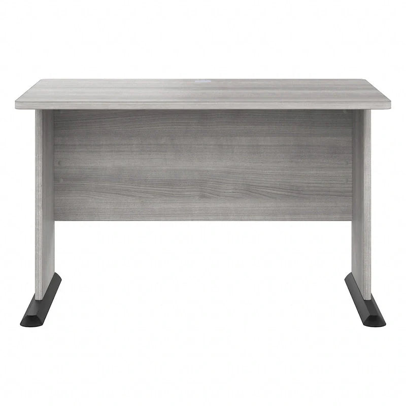 Scrivania per computer da 122 cm grigio tempesta/bianco/grigio platino, per una persona