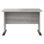 Scrivania per computer da 122 cm grigio tempesta/bianco/grigio platino, per una persona