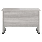 Scrivania per computer da 122 cm grigio tempesta/bianco/grigio platino, per una persona