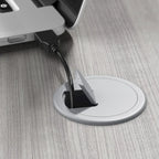 Scrivania per computer da 122 cm grigio tempesta/bianco/grigio platino, per una persona