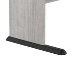 Scrivania per computer da 122 cm grigio tempesta/bianco/grigio platino, per una persona