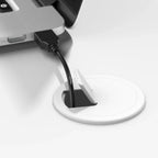 Scrivania per computer da 122 cm grigio tempesta/bianco/grigio platino, per una persona