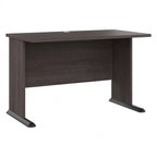 Scrivania per computer da 122 cm grigio tempesta/bianco/grigio platino, per una persona