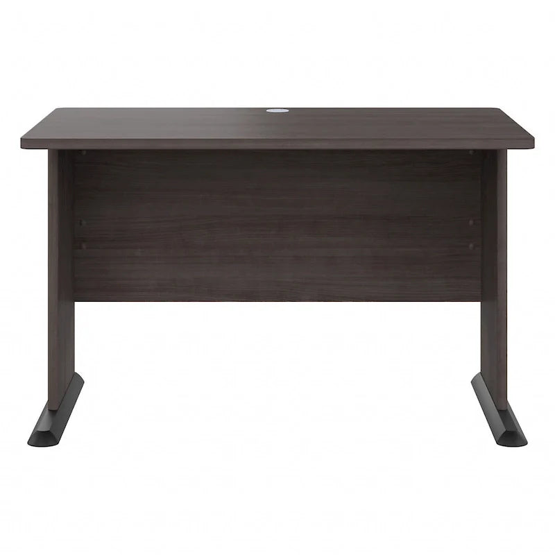 Scrivania per computer da 122 cm grigio tempesta/bianco/grigio platino, per una persona