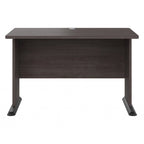Scrivania per computer da 122 cm grigio tempesta/bianco/grigio platino, per una persona