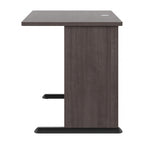 Scrivania per computer da 122 cm grigio tempesta/bianco/grigio platino, per una persona
