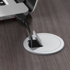 Scrivania per computer da 122 cm grigio tempesta/bianco/grigio platino, per una persona