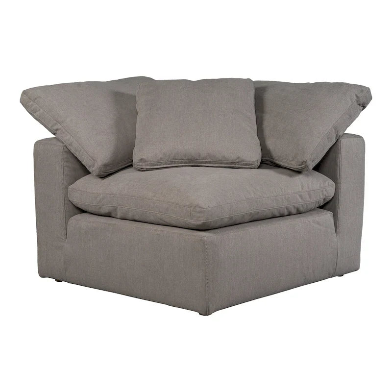 Perla / Ardesia / Sabbia / Blu / Salvia – Poltrona angolare contemporanea, 1 posto