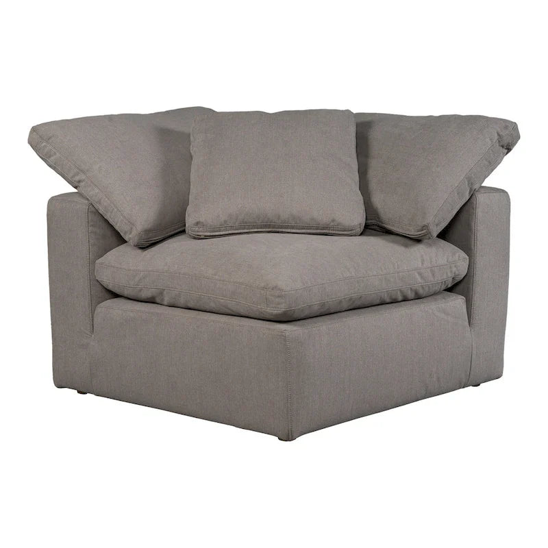 Perla / Ardesia / Sabbia / Blu / Salvia – Poltrona angolare contemporanea, 1 posto