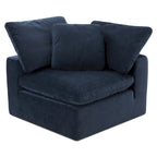 Perla / Ardesia / Sabbia / Blu / Salvia – Poltrona angolare contemporanea, 1 posto