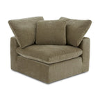 Perla / Ardesia / Sabbia / Blu / Salvia – Poltrona angolare contemporanea, 1 posto