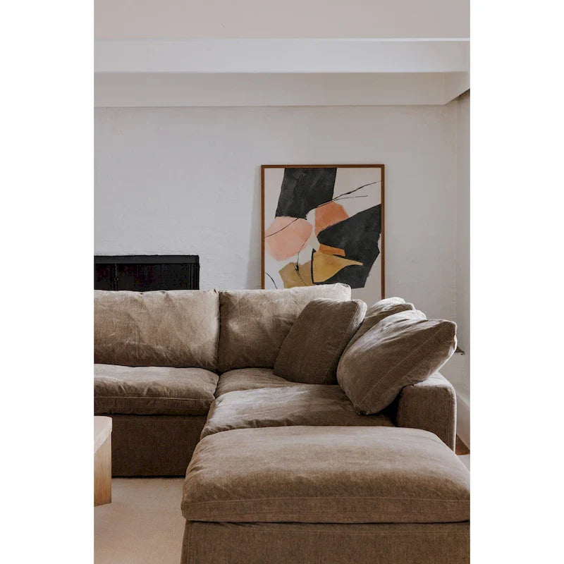 Perla / Ardesia / Sabbia / Blu / Salvia – Poltrona angolare contemporanea, 1 posto