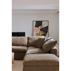 Perla / Ardesia / Sabbia / Blu / Salvia – Poltrona angolare contemporanea, 1 posto