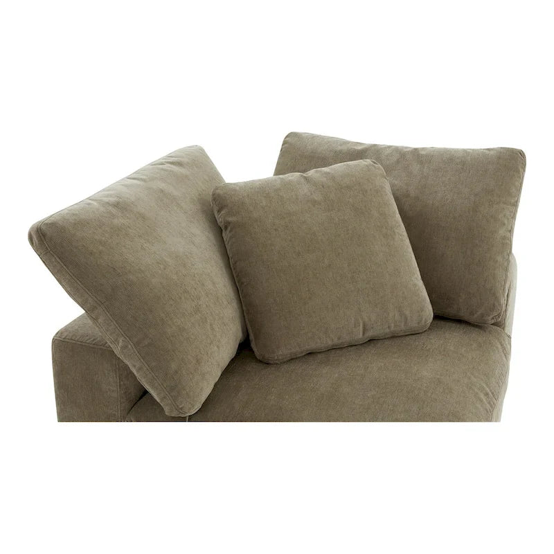 Perla / Ardesia / Sabbia / Blu / Salvia – Poltrona angolare contemporanea, 1 posto