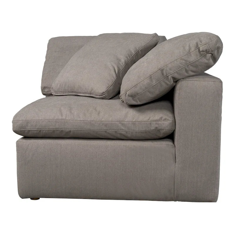 Perla / Ardesia / Sabbia / Blu / Salvia – Poltrona angolare contemporanea, 1 posto