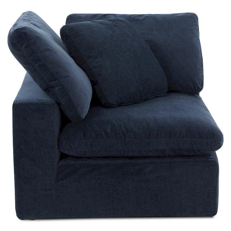 Perla / Ardesia / Sabbia / Blu / Salvia – Poltrona angolare contemporanea, 1 posto
